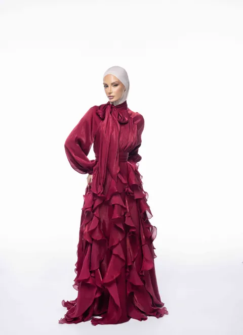 Serene Noor burgundy